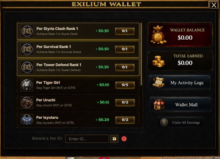 Wallet Screenshot